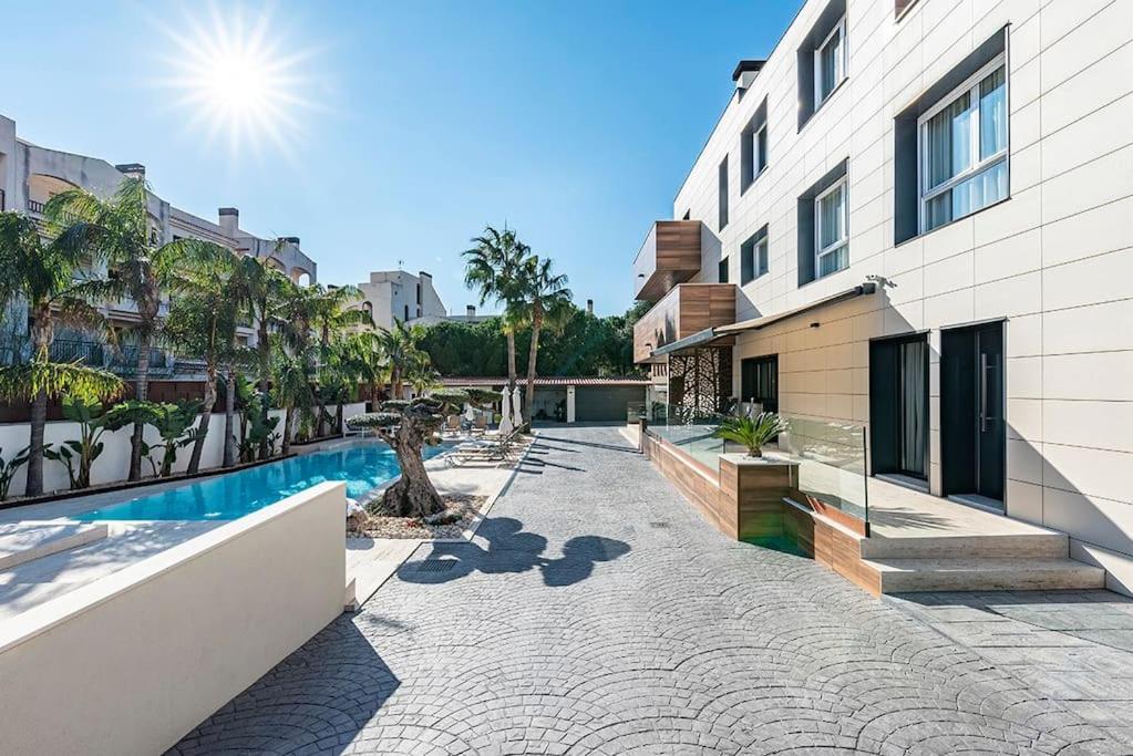 미아미플라자 5 Stelle Piscina, Jacuzzi, Wifi - 2 Min Dal Mare 아파트 외부 사진