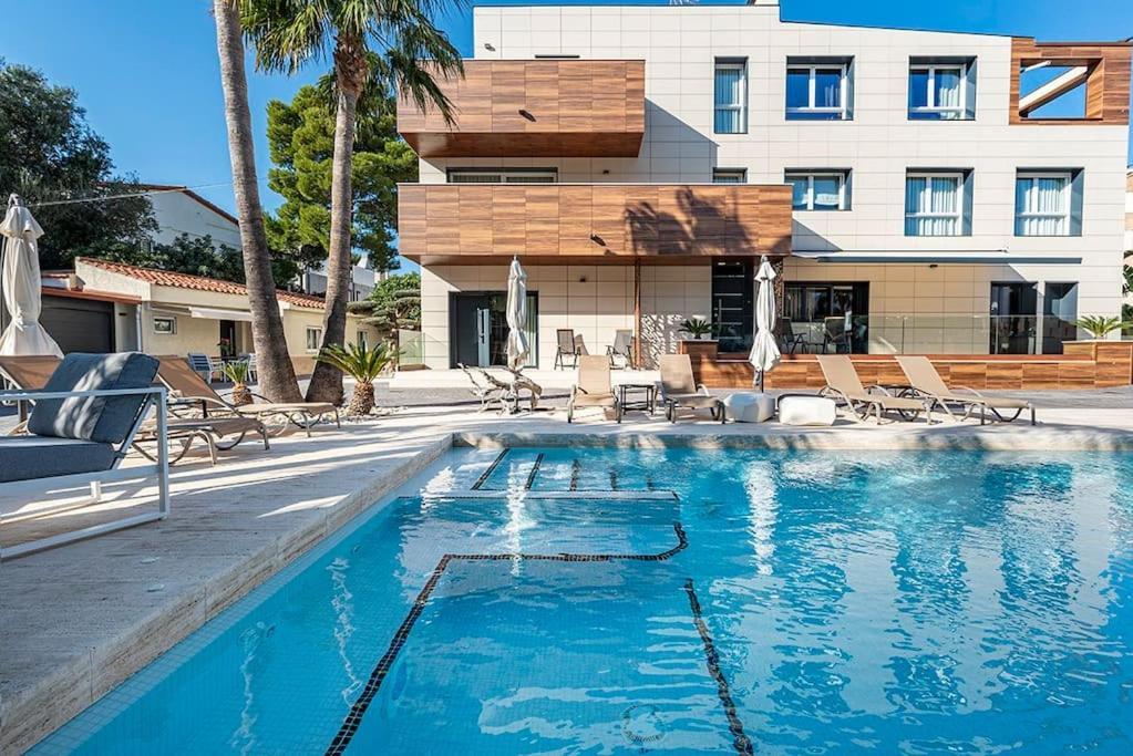 미아미플라자 5 Stelle Piscina, Jacuzzi, Wifi - 2 Min Dal Mare 아파트 외부 사진